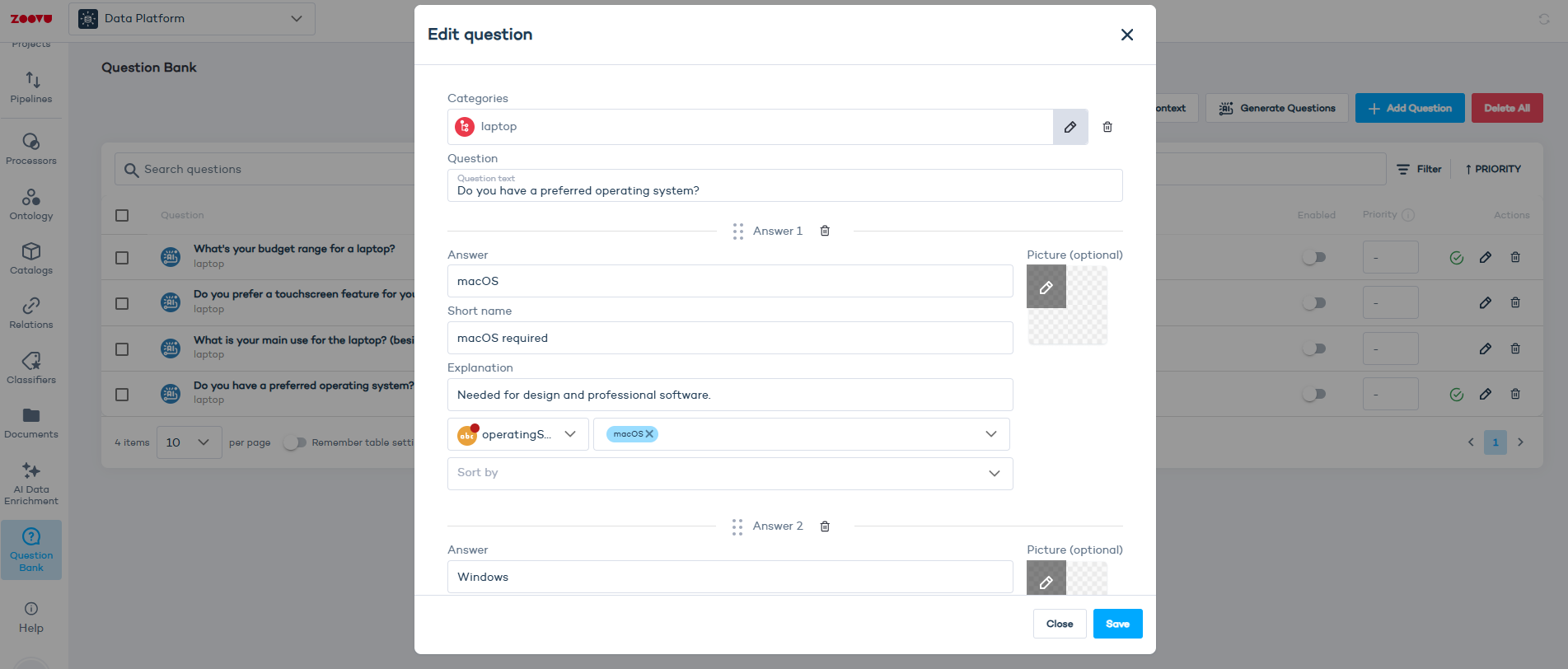 AI Guided Questions