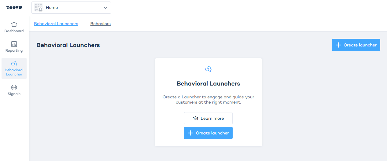 Behavioral launchers