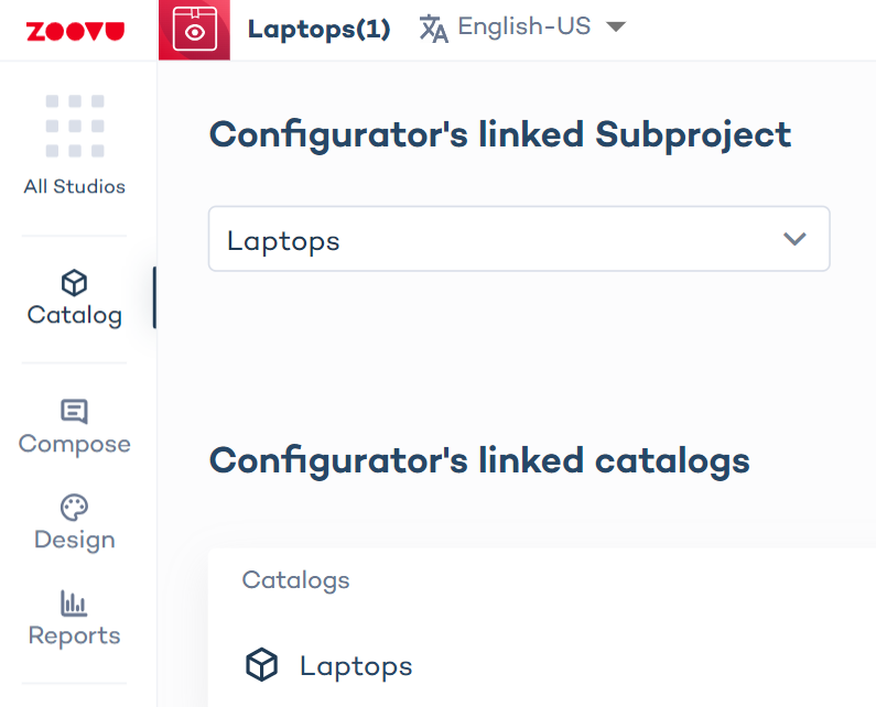 Configuration Studio > Catalog