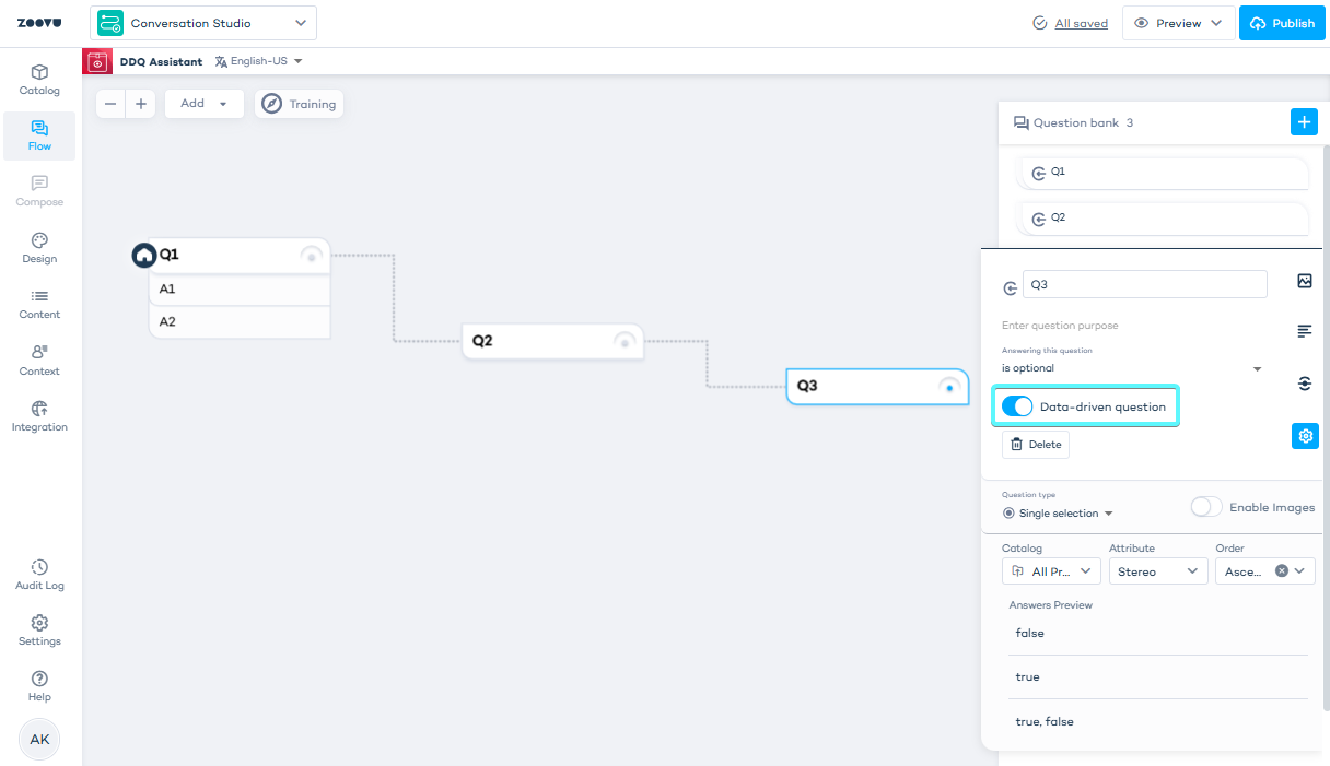Data-Driven Questions