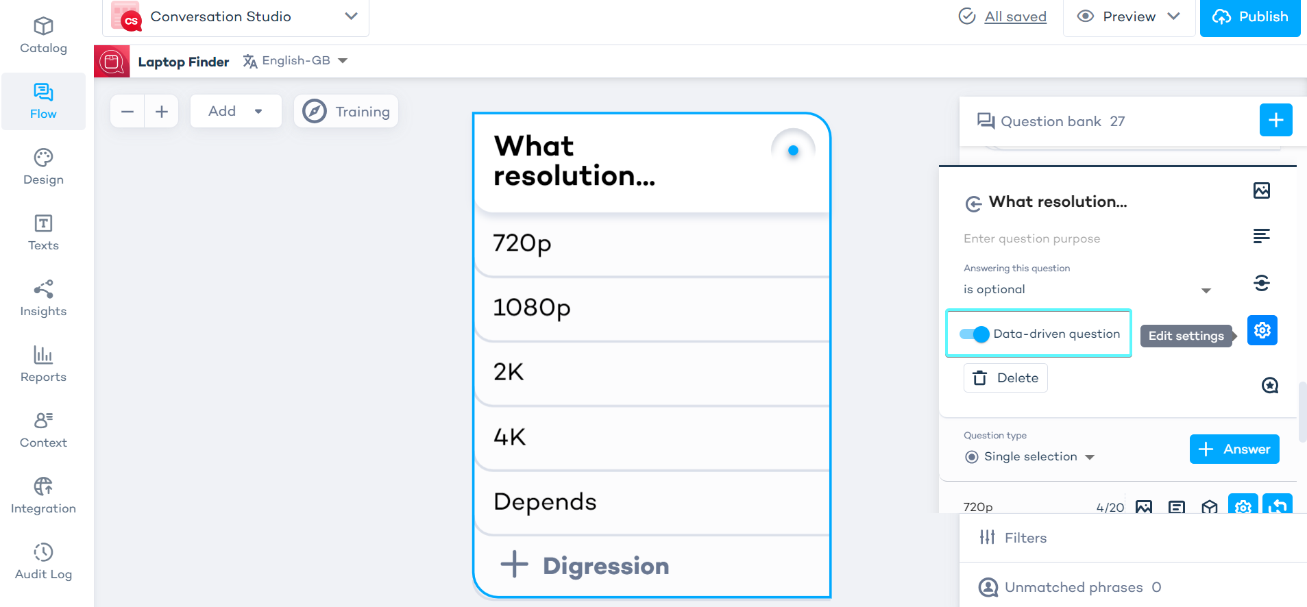 Data-Driven Questions