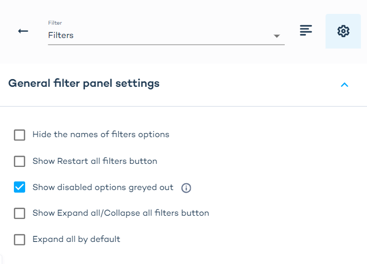 Progressive filtering