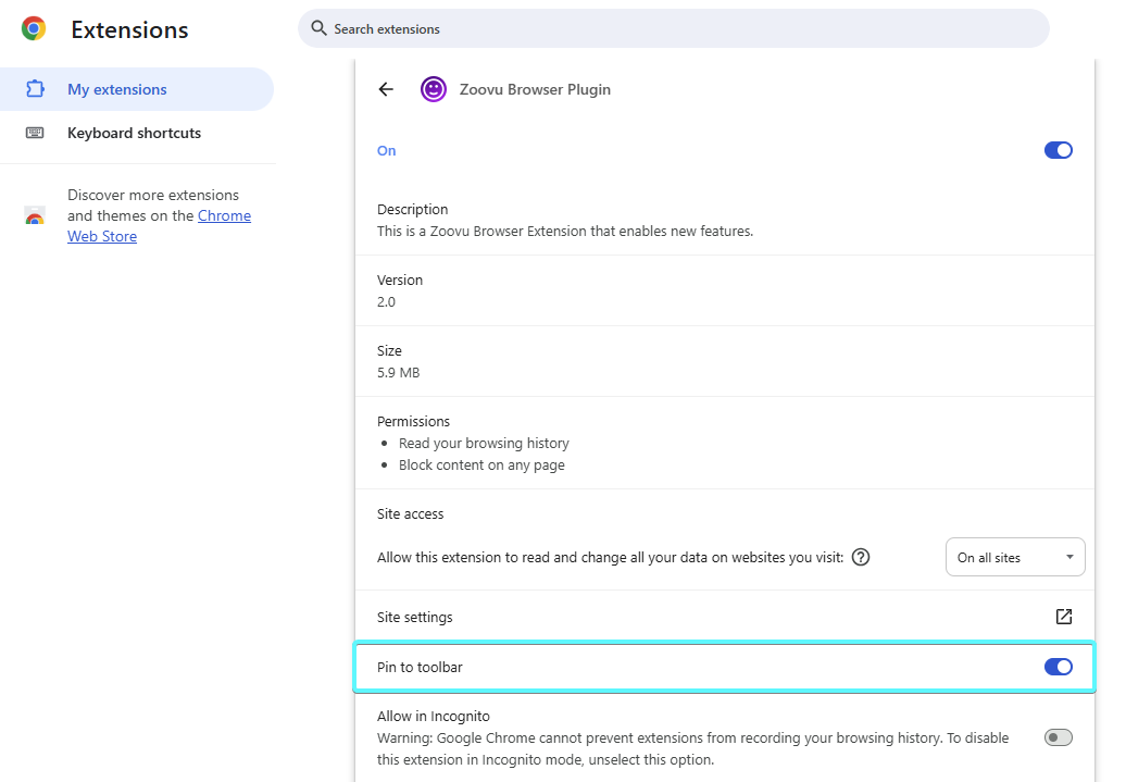 Zoovu Browser Plugin