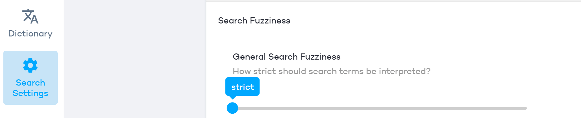 Search fuzziness