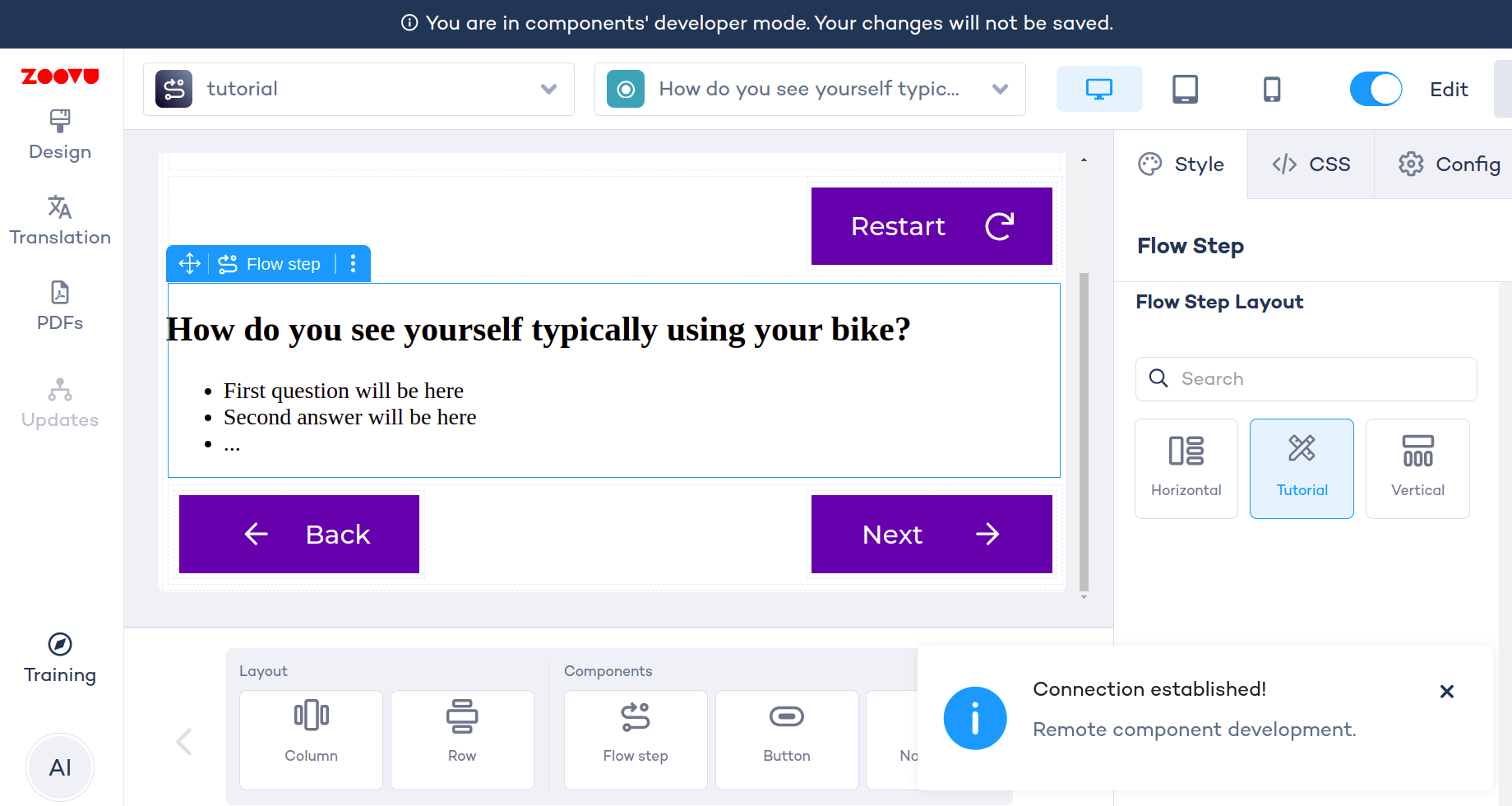 Question text is visible on canvas