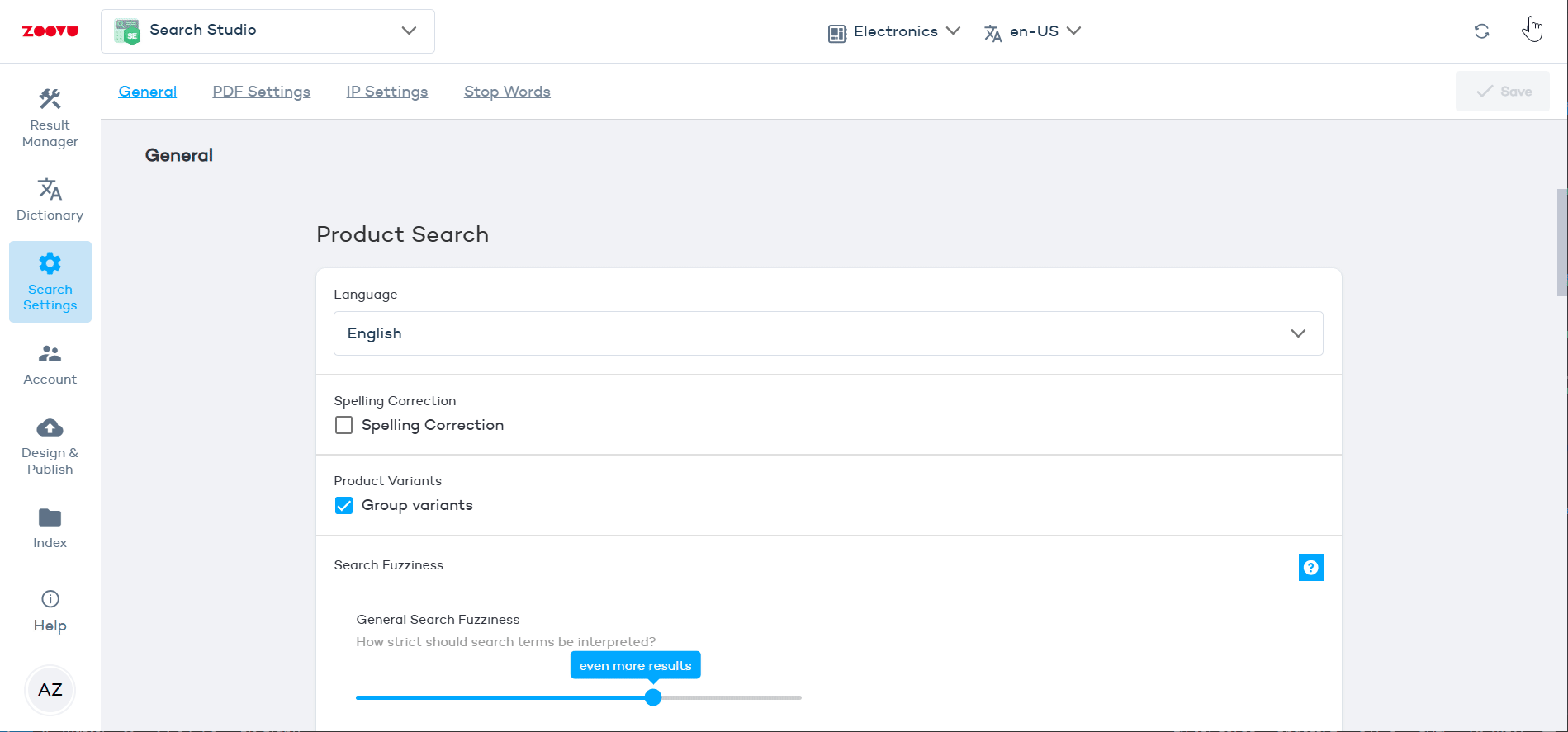 Copy Search Configuration